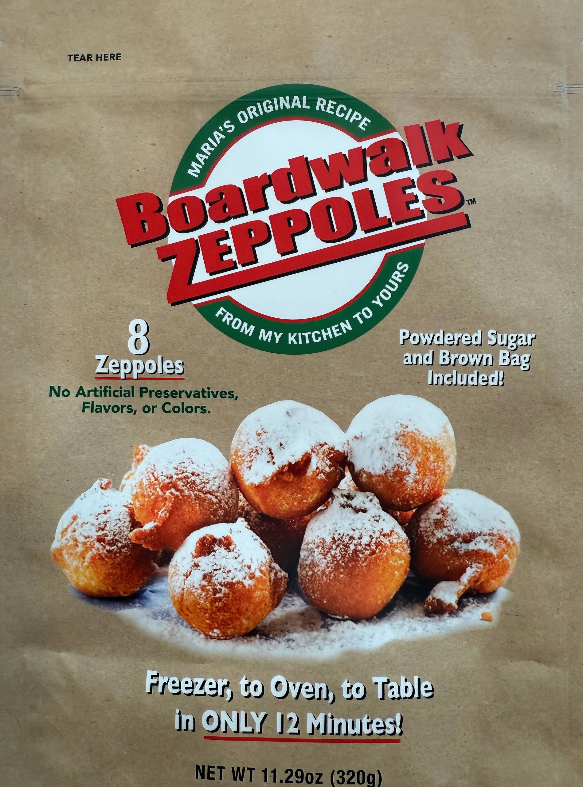 Zeppoles Bag Front